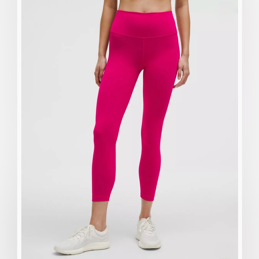 NWT Lululemon Wunder Train HR Tight, 25”, Passionate Pink, 8